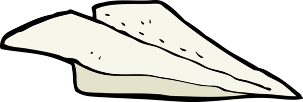 Bir insan tarafından çizilmiş kağıttan bir uçak.