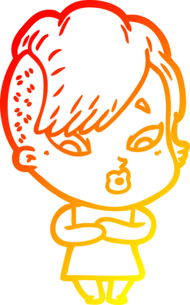 Bir çizgi film karakteri, bir insan tarafından çizilmiş bir kızı şaşırttı.