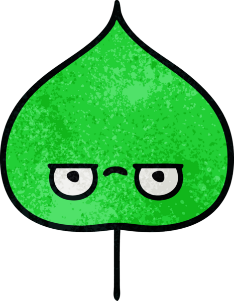 Bir insan tarafından çizilmiş dışavurumsal yaprağın grunge deseni.