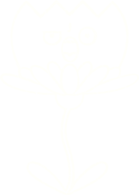 Bir insan tarafından çizilen çiçek tebeşiri