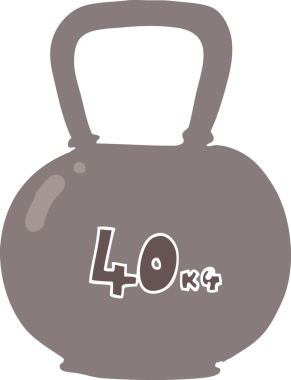 Bir insan tarafından çizilmiş 40 kilo su ısıtıcısının düz renk çizimi