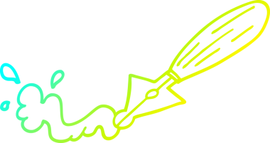 Bir insan tarafından çizilmiş bir karikatür dolmakalemi.