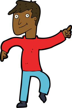 Bir insan tarafından çizilmiş mutlu adam çizgi filmi.