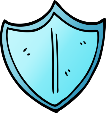 Bir insan tarafından çizilmiş karalama kalkanı.