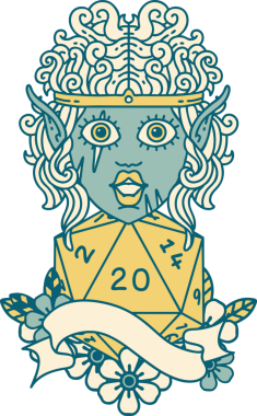 Retro Dövme Tarzı Barbar karakter yüzü Bir insan tarafından çizilmiş doğal yirmi zar ile