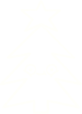 Bir insan tarafından çizilmiş Noel Ağacı Tebeşiri