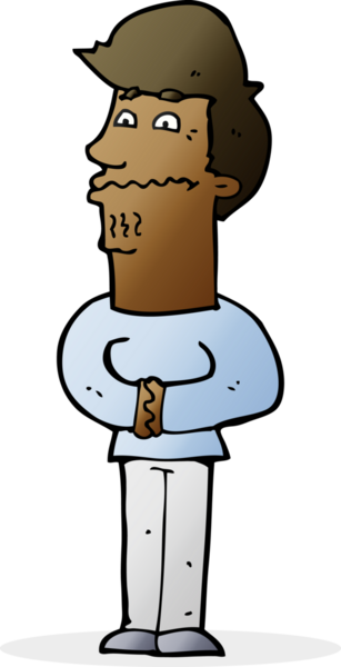 bir insan tarafından çizilmiş sinirli bir adam.