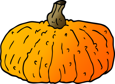 Bir insan tarafından çizilmiş karalama balkabağı.