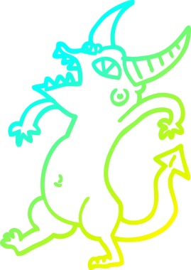 Bir insan tarafından çizilen cadılar bayramı çizgi filminin soğuk çizgi çizimi.