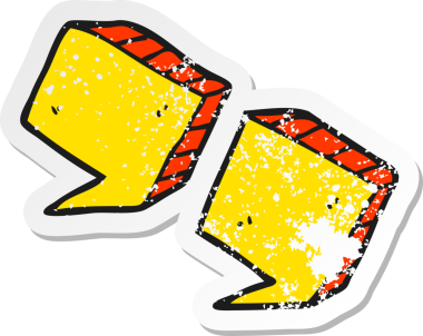 Bir insanın çizdiği karikatür tırnak işaretlerinin gerilimli yapıştırması.