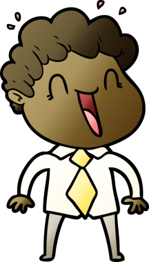 Bir insan tarafından çizilmiş mutlu bir adam.