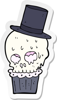 Bir insan tarafından çizilmiş bir karikatür yapıştırması.