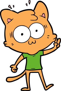 Bir insan tarafından çizilmiş bir çizgi film.