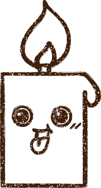 Mum Kömürü Bir insan tarafından çizilmiş