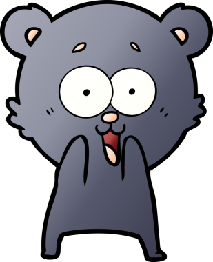 Bir insan tarafından çizilmiş bir çizgi film karakteri.