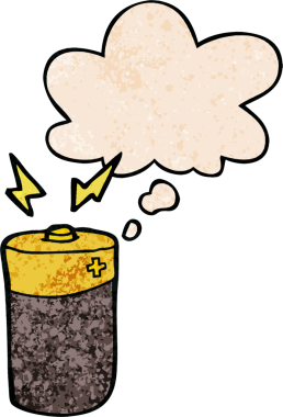 bir insan tarafından çizilmiş grunge desen biçiminde düşünce baloncuklu çizgi film bataryası