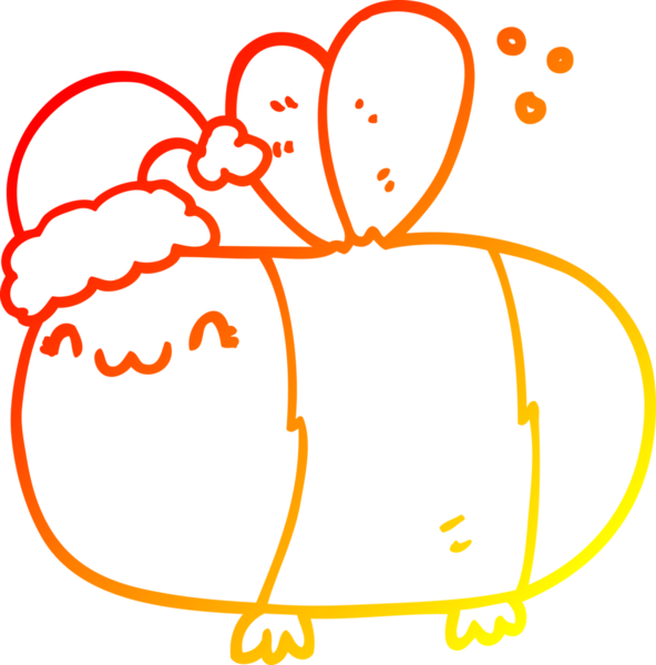 Bir insan tarafından çizilmiş bir çizgi filmin sıcak gradyan çizimi