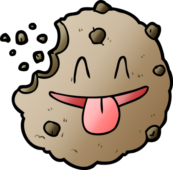 bir insan tarafından çizilmiş karikatür kurabiyesi