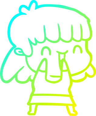 Bir insan tarafından çizilmiş bir karikatür kadın çizimi.