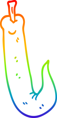 Bir insan tarafından çizilmiş kırmızı kırmızı kırmızı acı biber çizgi çizimi