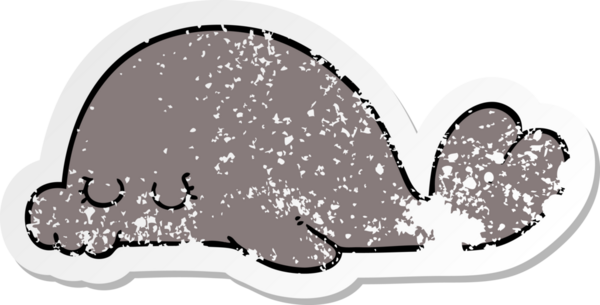 Bir insan tarafından çizilmiş karikatür mührü.