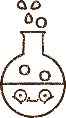 Bir insan tarafından çizilen Kimyasal Reaksiyon Karakalem Çizimi