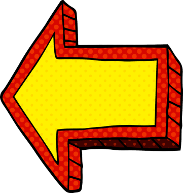 bir insan tarafından çizilmiş karalama yönetmenliği oku