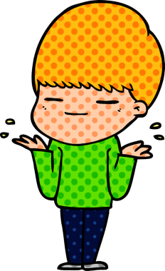 Bir insan tarafından çizilmiş kendini beğenmiş bir çocuk.