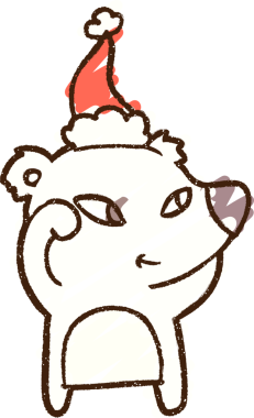 Bir insan tarafından çizilen Kutup Ayısı Tebeşiri