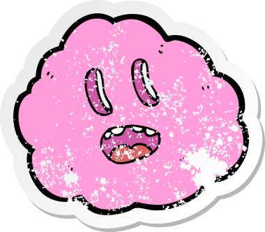 Bir insan tarafından çizilmiş ürkütücü bir karikatürün gerilimli yapıştırması.