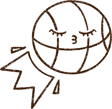 Basketbol Kömürü Bir insan tarafından çizilmiş