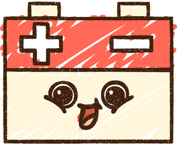 Bir insan tarafından çizilen Mutlu Batarya Tebeşiri