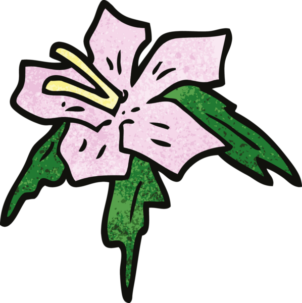 bir insan tarafından çizilmiş egzotik bir çiçek.