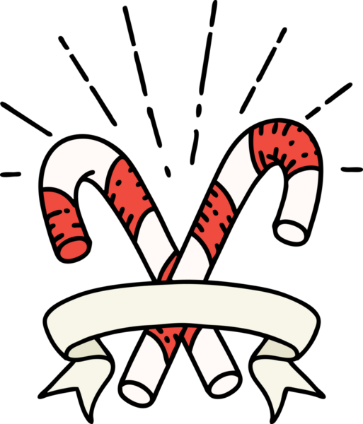 Bir insan tarafından çizilmiş dövmeli şeker kamışlı parşömen.