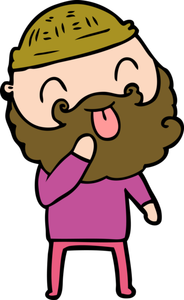 Bir insan tarafından çizilmiş sakallı bir adam.