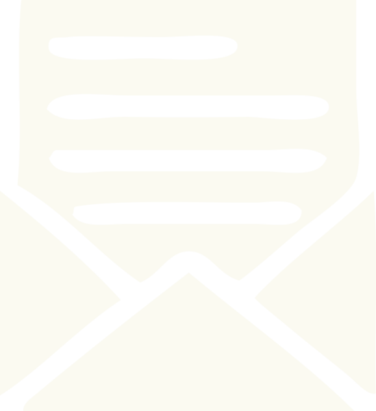 Bir insan tarafından çizilmiş düz renkli bir mektup ve zarf.