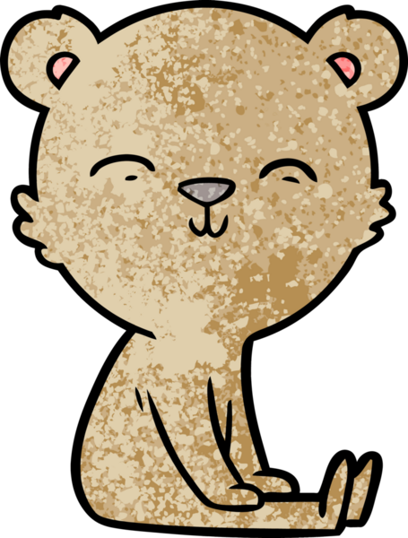 Bir insan tarafından çizilmiş bir çizgi film karakteri.