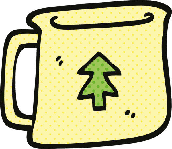 Bir insan tarafından çizilmiş çizgi roman tarzı teneke kutu.