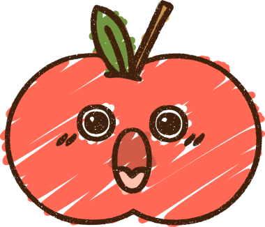 Bir insan tarafından çizilen Elma Tebeşiri