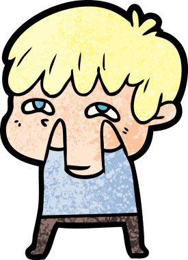 Bir insan tarafından çizilmiş garip bir adam.