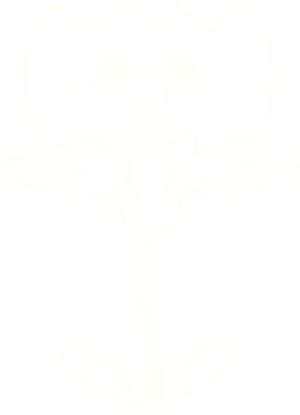 Bir insan tarafından çizilen çiçek tebeşiri