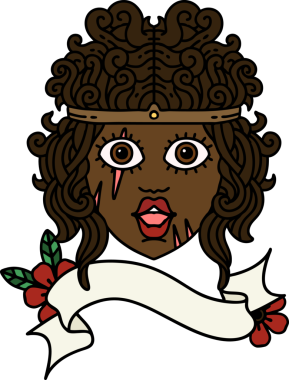 Retro Dövme Tarzı İnsan Barbar Karakteri