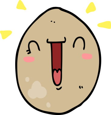 Bir insan tarafından çizilmiş mutlu yumurta çizgi filmi.