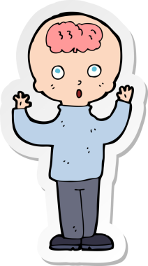 Bir insan tarafından çizilmiş bir çizgi film dehasının çıkartması.