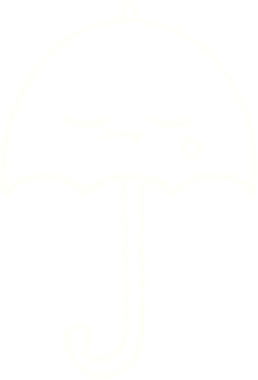 Bir insan tarafından çizilen Şemsiye Tebeşiri