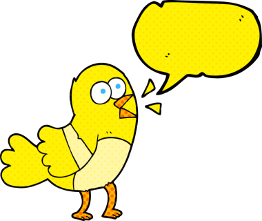 Bir insan tarafından çizilmiş serbest çizilmiş çizgi roman konuşma balonu çizgi film kuşu