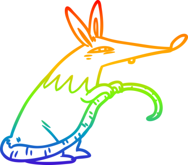 Bir insan tarafından çizilmiş sinsi bir farenin çizimi.