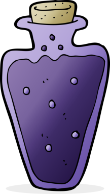 Bir insan tarafından çizilmiş karikatür iksiri