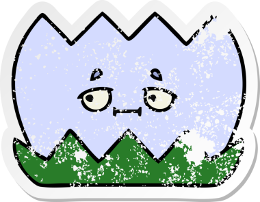 Bir insan tarafından çizilmiş tatlı bir nilüfer çiçeğinin sıkıntılı çıkartması.