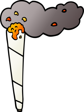 Bir insan tarafından çizilmiş marihuana esrar karalaması.